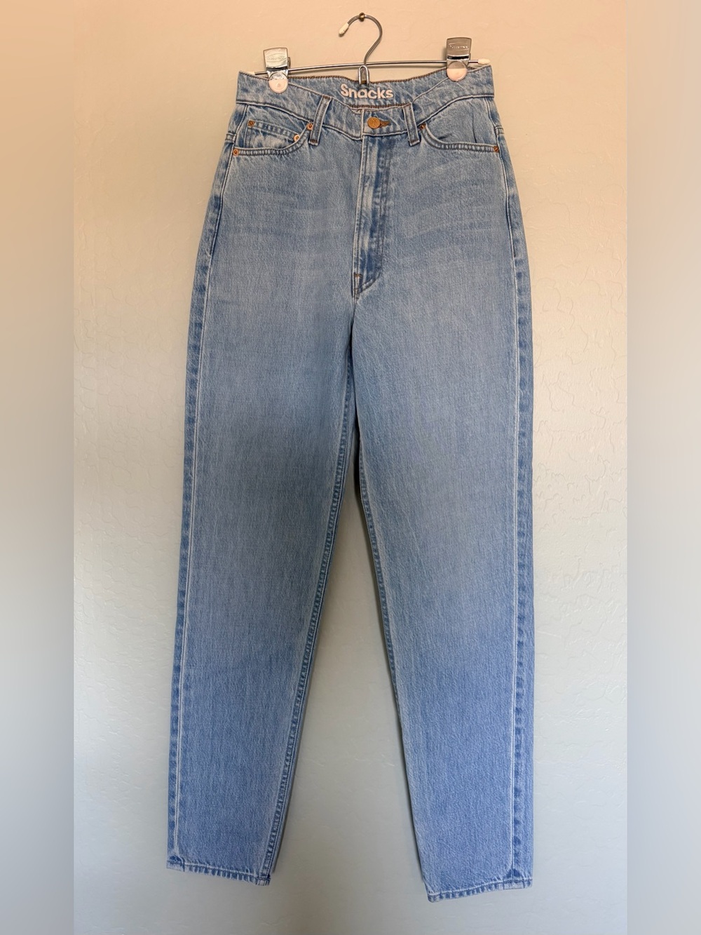 NWOT MOTHER SNACKS! High Waisted Twizzy Skimp Jeans in Just A Nibble - Size 26 - Picture 5 of 14